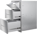 Outdoor Kitchen Drawers 17" W x 30" H x 20" D Stainless Steel Paper Towel by Unknown