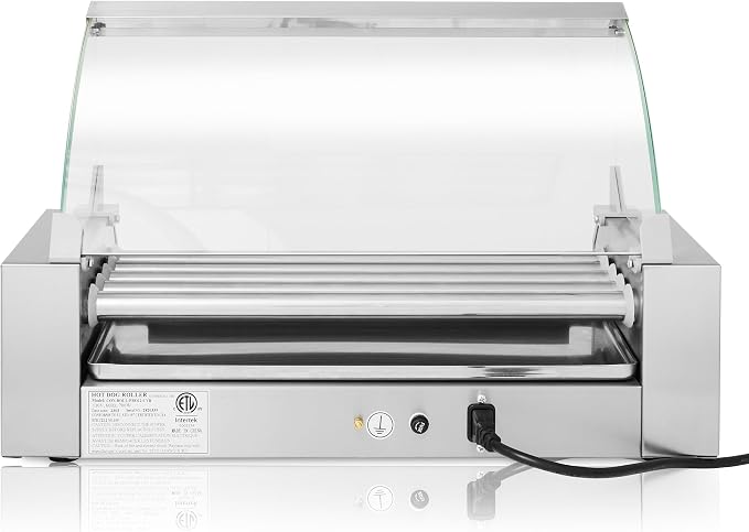 Olde Midway Electric 12 Hot Dog 5 Roller Grill Cooker Machine - Image 4