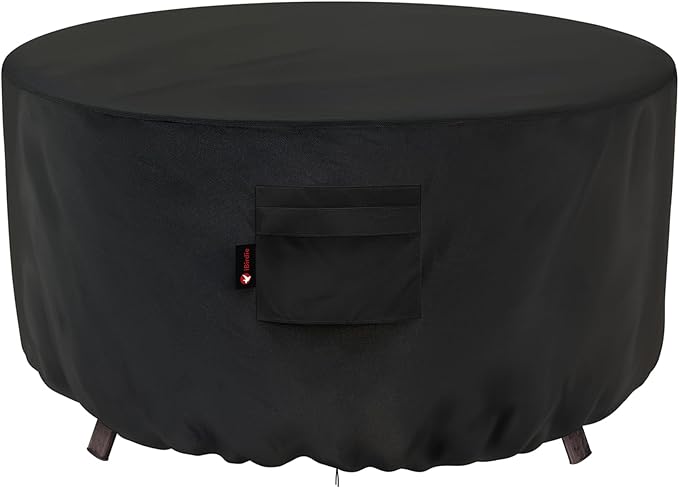 iBirdie Fire Pit Cover Round 40 inch Outdoor Waterproof and Weatherproof Heavy by iBirdie