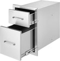 VEVOR Outdoor Kitchen Drawers 13" W x 20.5" H x 21" D, Flush Mount Double BBQ by VEVOR