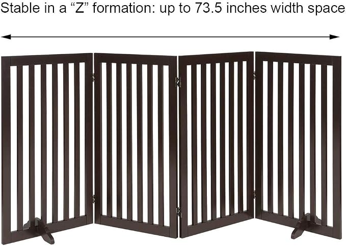 unipaws 36" H Free Standing Pet Gate - Image 5
