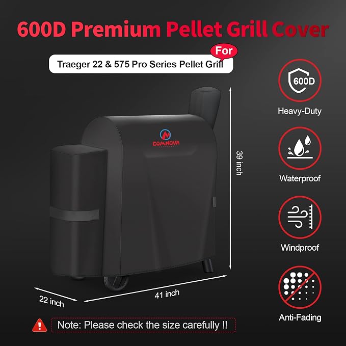 Comnova Grill Cover for Traeger Pro 22 & 575 Series - Image 2