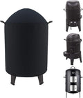 Round Smoker Cover Fits Grill Boss, SUNLIFER 20.5" Vertical Smoker, Pit Barrel by CoverGeny