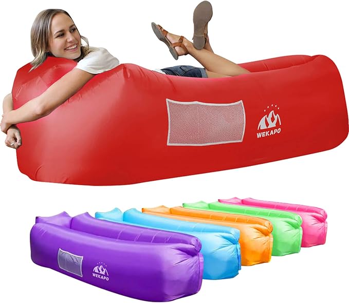 WEKAPO Inflatable Sun Lounger, Air Sofa, Waterproof and Leak-Proof, Picnics and by Wekapo