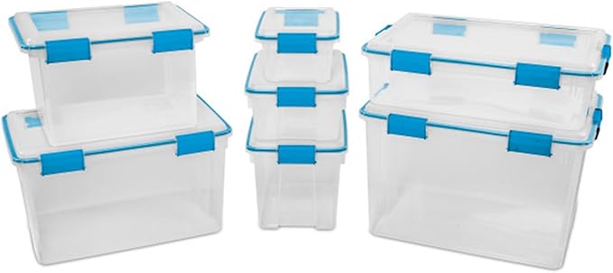 Sterilite 24-Pack Gasket Box, Weather-Resistant Storage Bins - Image 4