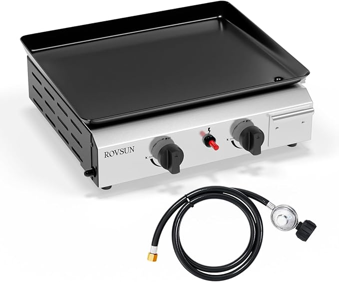 ROVSUN 2 Burner Portable Propane Griddle by ROVSUN