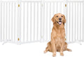 36" Height Extra Tall Freestanding Pet Gate, Solid Wood Folding Safety Fence by Axeman