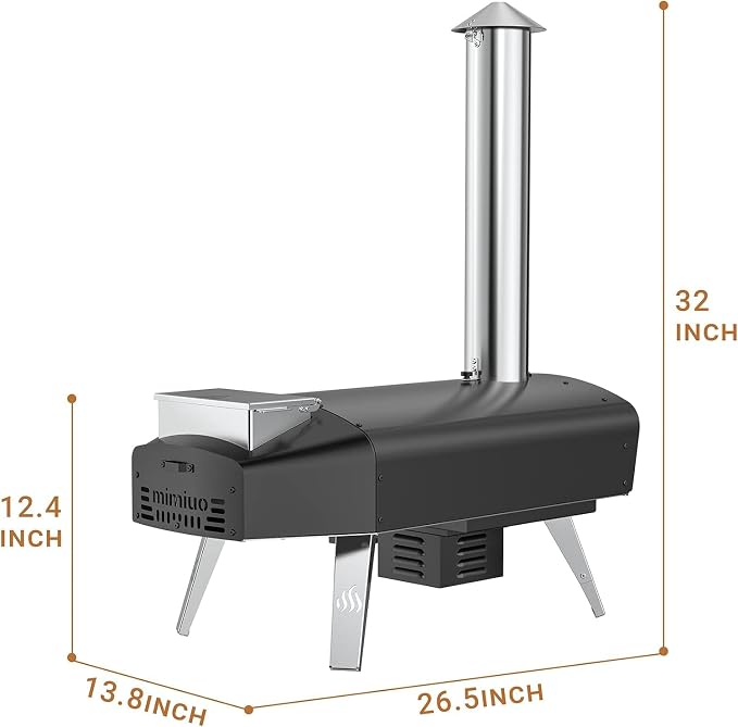 Mimiuo Outdoor Pizza Oven Wood Pellet Fired Pizza Stove - Image 8