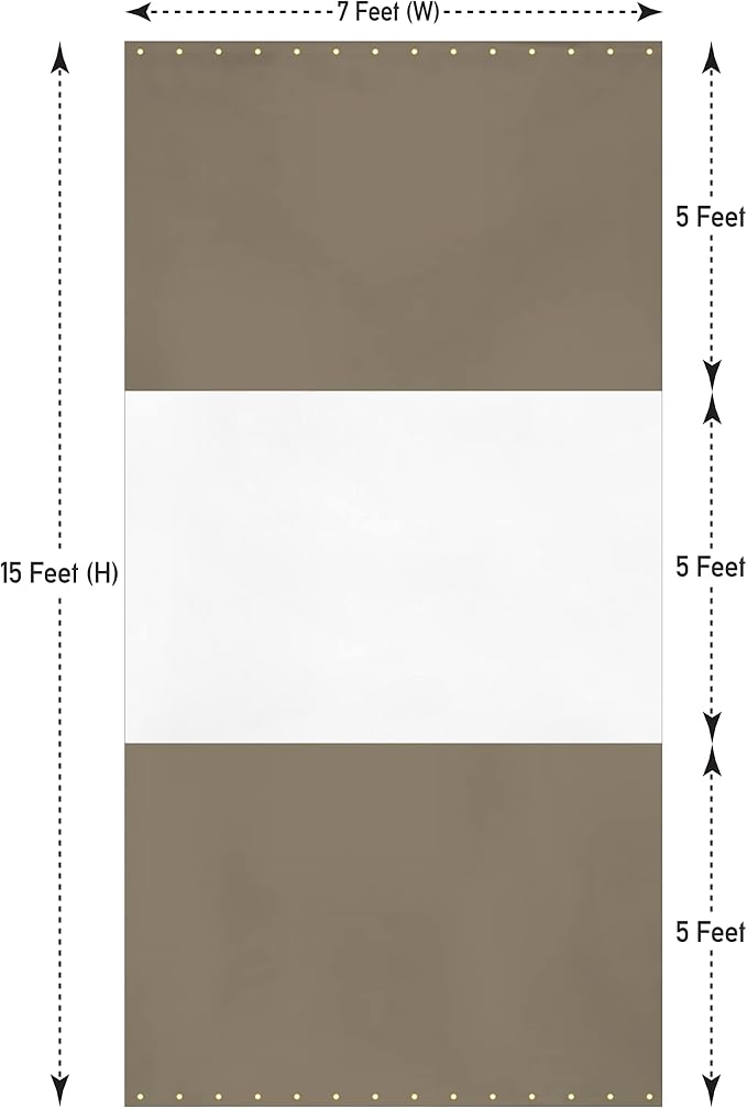 Covers & all Outdoor Clear Panel Curtain, 12 oz Vinyl Outdor Curtains - Image 2