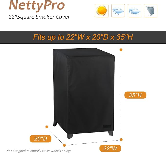 NetttyPro Smoker Cover for Outside Electric Masterbuilt Smoker 30 inch - Image 6