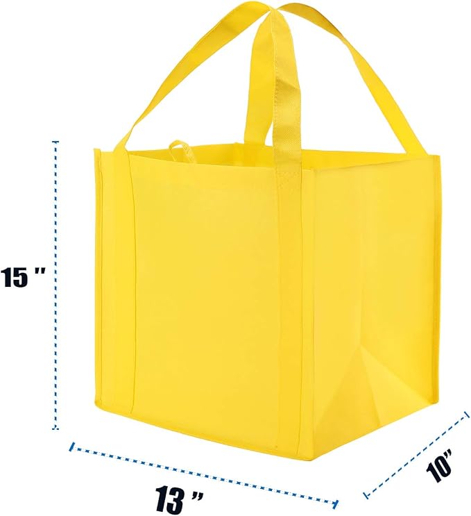 NERUB Set of 10 Reusable Grocery Bags Heavy Duty Shopping Bags Large Grocery - Image 2