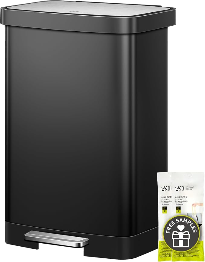 EKO Hudson 50 Liter/13.2 Gallon Kitchen Trash Can by EKO