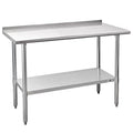 Profeeshaw Stainless Steel Prep Table NSF Commercial Work Table by Profeeshaw