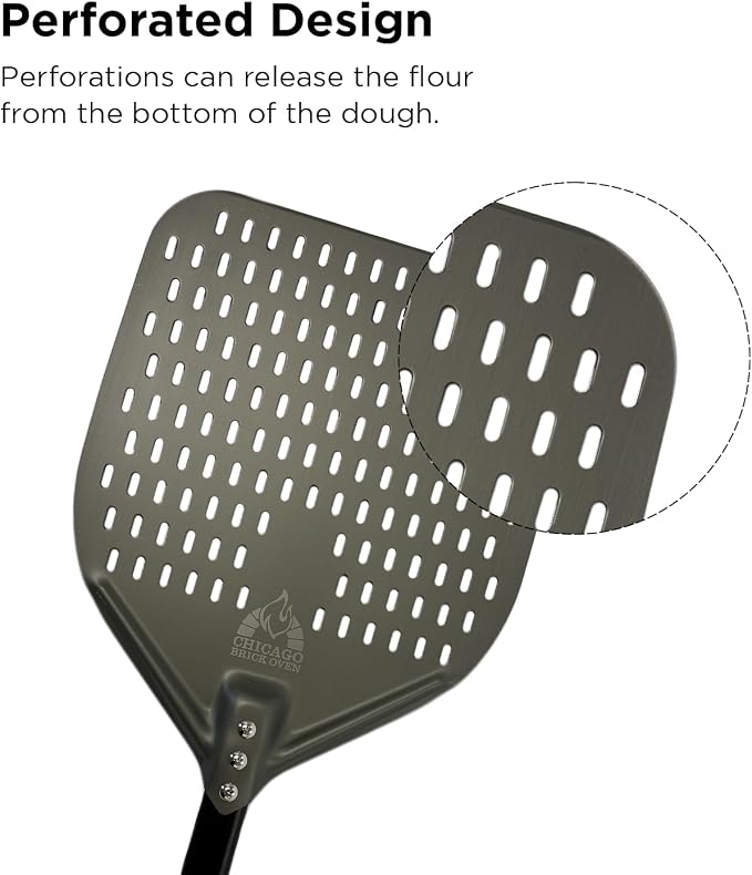Chicago Brick Oven Perforated Pizza Peel - Image 3