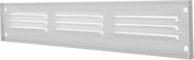 Repa Market 12x2 Inch Air Vent Cover/White Galvanized Steel Louvered Grill Cover - Image 8