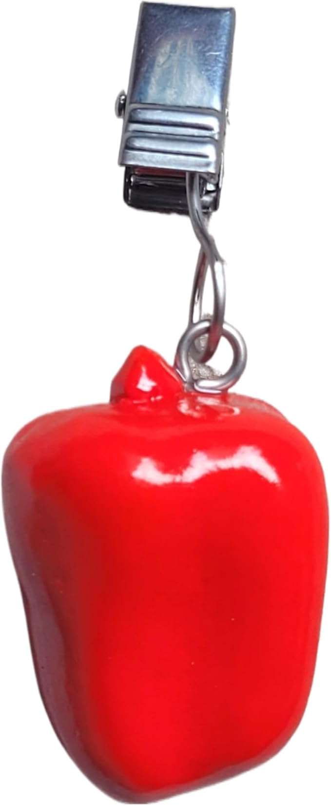 TwoFish Home Set of 4 Red Pimiento Resin Tablecloth Weights Clips Red Pimiento - Image 5