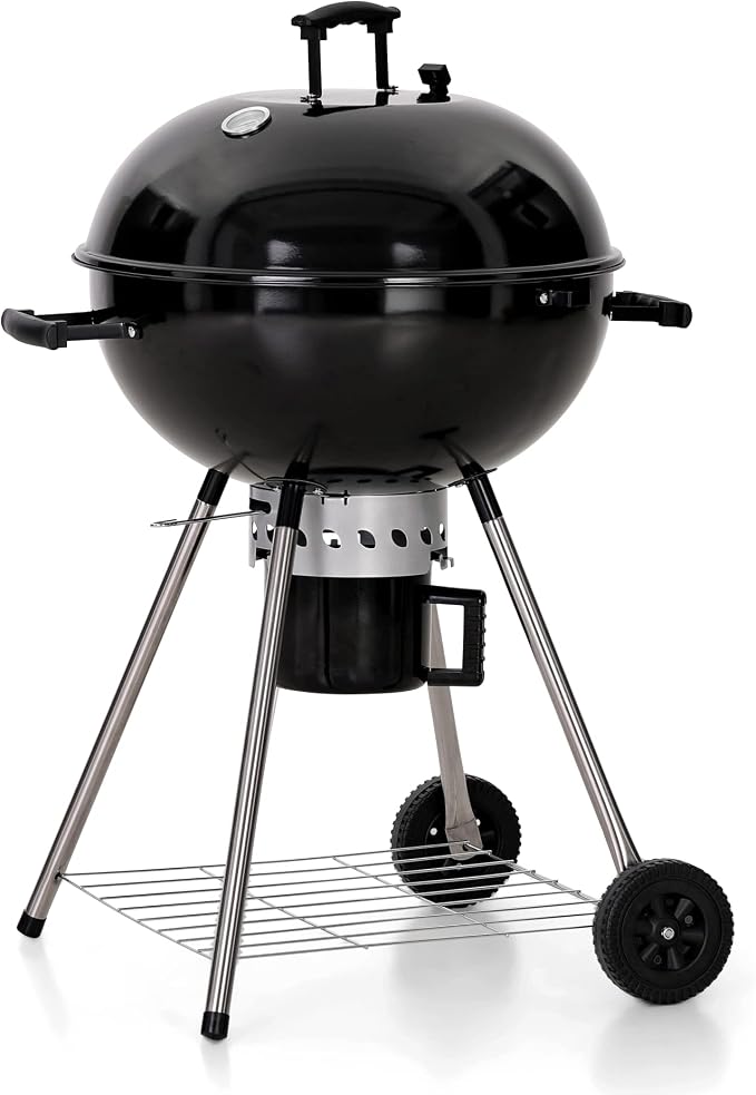 MFSTUDIO 22" Master Kettle Charcoal Grill, Premium Outdoor Barbecue Grill by MFSTUDIO