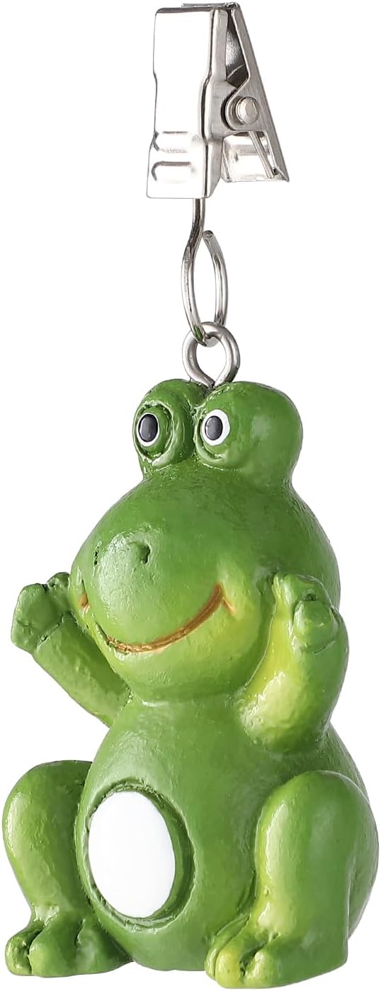 TwoFish Home Set of 4 Frog Resin Tablecloth Weights Clips Handicraft Frog - Image 5
