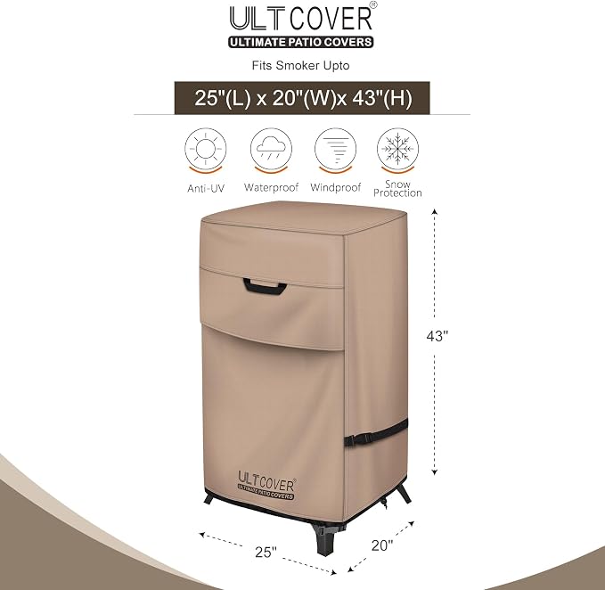 ULTCOVER Waterproof Vertical Electric Smoker Cover 40 inch - Image 2