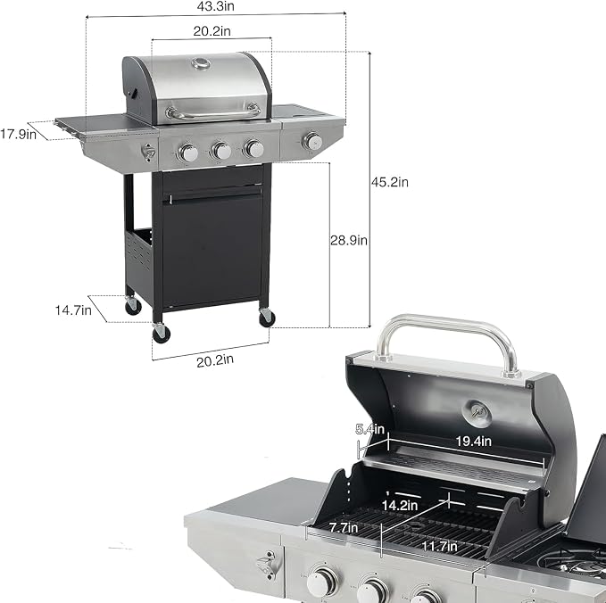 Endark 3-burner propane grill, 000 BTU - Image 2