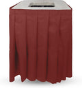 Marble & Maroon Square Trash Can Cover by CHEFQ
