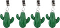 TwoFish Home Set of 4 New Green Cactus Tablecloth Weights Clips Handicraft New by TwoFishHomeFashionLLC