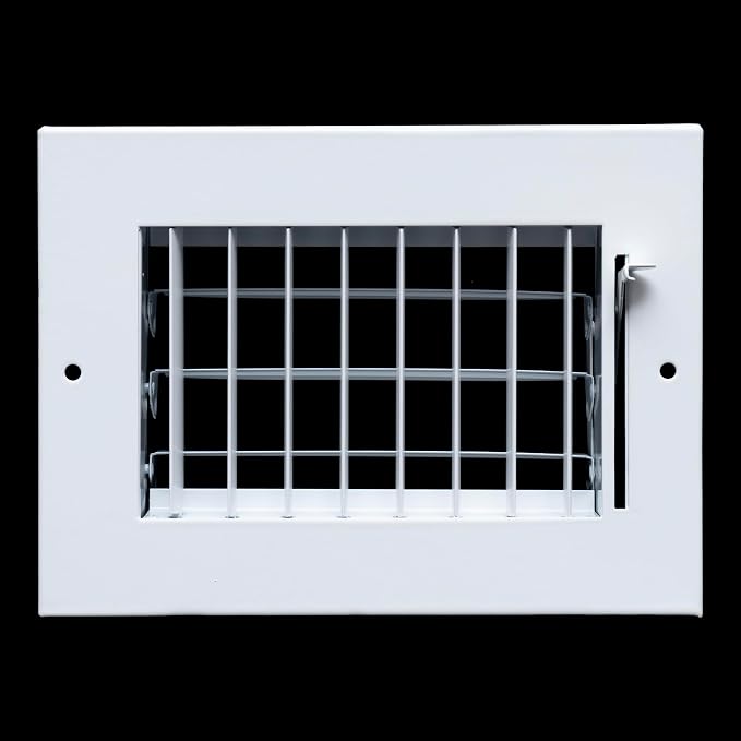 Fits 6x4 Duct Opening Steel Adjustable Air Supply Grille by Handua | Register - Image 3