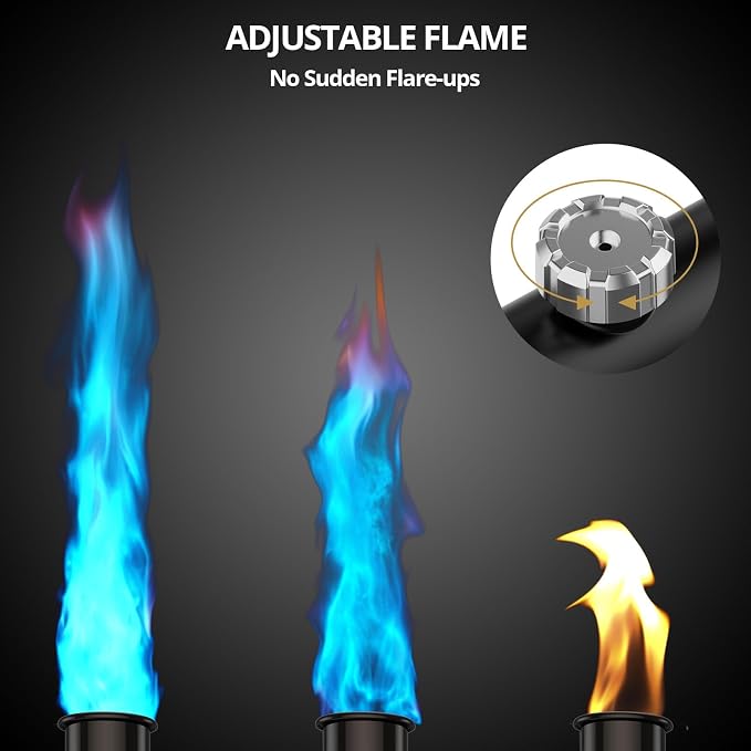 Powerful Propane Torch Gun, Sous Vide, Adjustable Kitchen Cooking Torch - Image 3