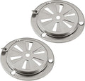 BBQ Smoker Air Vent Set, 2 Pieces Stainless Steel Grill Damper by Jwodo