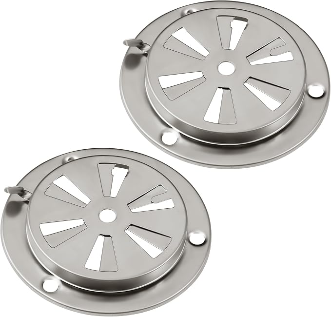 BBQ Smoker Air Vent Set, 4 Pieces Stainless Steel Grill Damper - Image 8