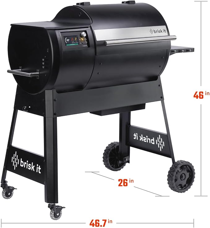Brisk It Origin-580 Electric Wood Pellet Smoker Grill – A.I. Smart BBQ Grill - Image 2