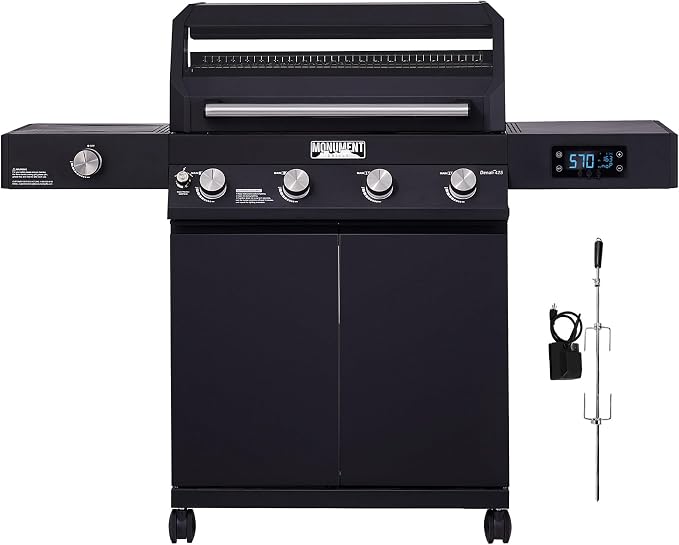 Monument Grills 4-Burner Liquid Propane Gas Smart bbq Grill Denali 425 by MonumentGrills