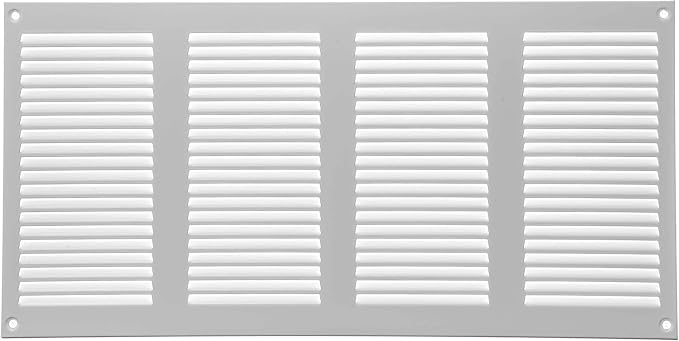 Repa Market 2-Pack Air Vent Cover 16x8 Inch White Galvanized Steel Louvered - Image 6