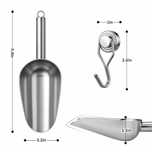 Juome Stainless Steel Ice Scoop - Image 5