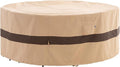 WJ-X3 Round Patio Furniture Cover, Waterproof, UV Resistant, Anti-Fading by WJ-X3