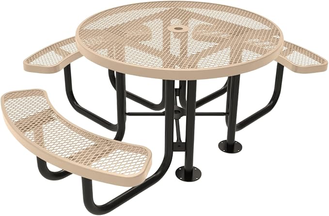 COATEDOUTDOORFURNITURE Heavy-Duty Portable Outdoor Picnic Table by CoatedOutdoorFurniture