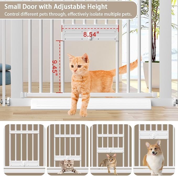 40.55" Tall 1.37" Ultra Narrow Spacing 30.12-34.06" Dogs Pets Baby Gate - Image 2