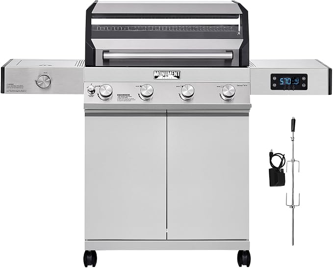 Monument Grills Denali 405 4-Burner Liquid Propane Gas Smart bbq Grill by MonumentGrills