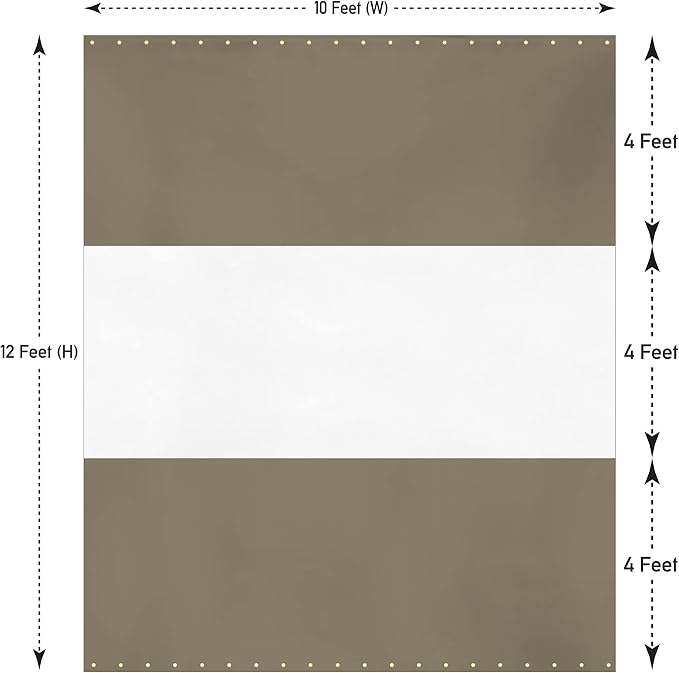 Covers & All Outdoor Clear Panel Curtain, 12 oz Vinyl Outdor Curtains - Image 2