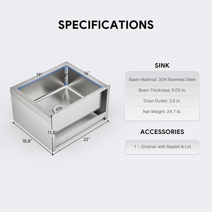 WILPREP Commercial Mop Sink - Image 6