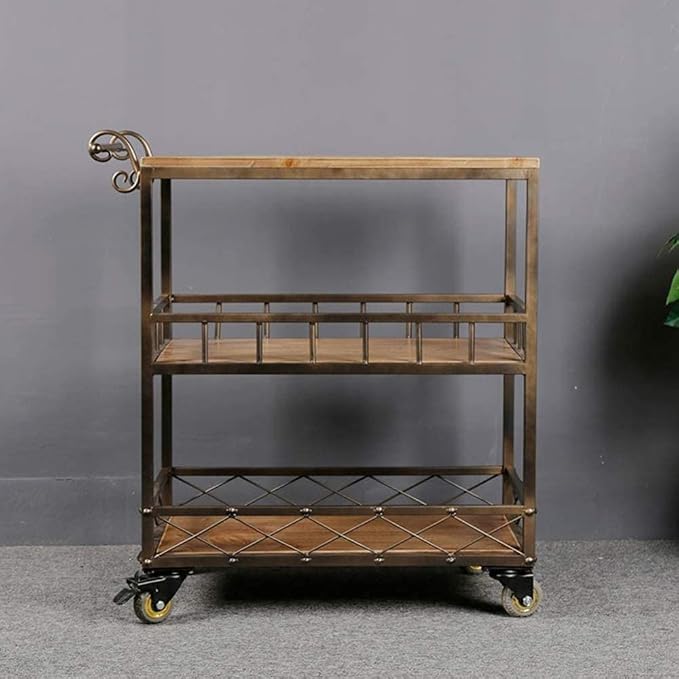 Bar Serving Cart for Hotel Business Restaurant Serving Cart Catering Storage - Image 4