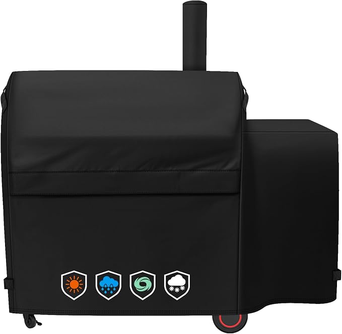 Heavy-Duty 600D Grill Cover fit by EZ-DONGTENG
