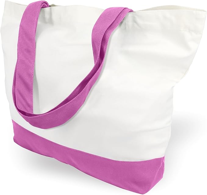 TOPDesign 1-Pack Super Strong Large 12oz Cotton Canvas Tote Bag, Reusable by TOPDesign
