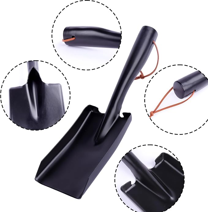 Metal Garden Ash Shovel, Compact Size - Image 2
