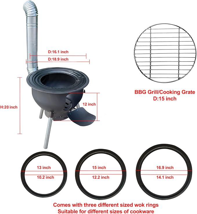 Multifunction Wood Burning Stove - Image 5