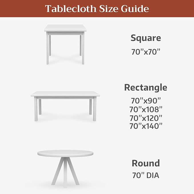 Maison d' Hermine Premium Table Cloth Rectangle Table 100% Combed Cotton 140 x - Image 5