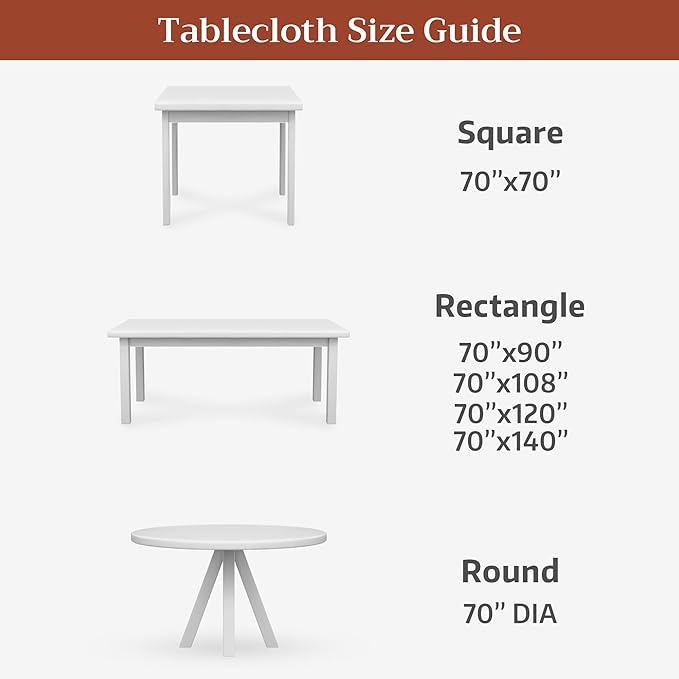Maison d' Hermine Premium Table Cloth Rectangle Table 100% Combed Cotton 108 x - Image 5