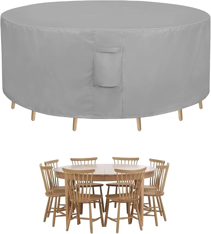 Easy-Going Round Patio Furniture Cover Waterproof Outdoor Dining Table and by Easy-Going