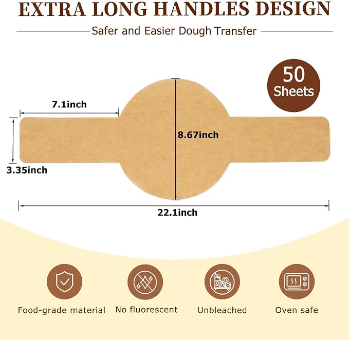 Parchment Bread Sling for Dutch Oven, BlissBoard Disposable Bread Baking Mat - Image 2