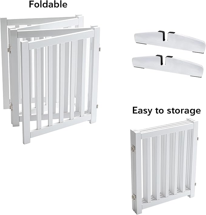LZRS Freestanding Extra Wide Dog Gate 30 inch Tall - Image 4